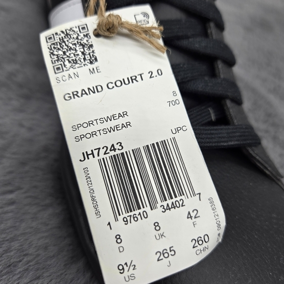 Adidas Grand Court 2.0 Black White W for sale | eBay New adidas Grand Court 2.0 Core Black White Women\'s Shoes Size 9.5